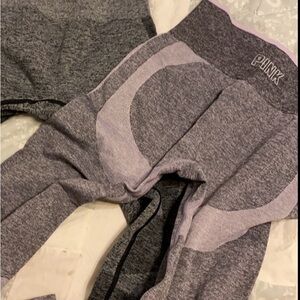 Pink Seamless workout leggings